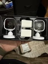 Blink Mini 2-Pack Indoor 1080p HD Security Cameras with Wi-Fi White