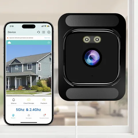AXB Window Camera Home Security 2.4GHz 5GHz WiFi 4K Indoor Camera Color