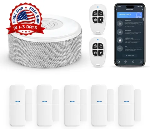 Alarma Para Casa Kit Ventanas De Seguridad Alarmas House Home Inalambrico Sirena