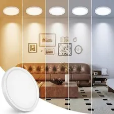 Peasur 7 inch LED Ceiling Light, 7in-1 Pack, White