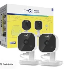myQ Indoor Camera Gen 2 2-Pack Indoor Wi-Fi IP Surveillance Cameras 1080p