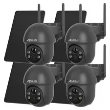 ANRAN 3MP Wireless Security Camera Solar Battery Powered WiFi Home Outdoor Audio