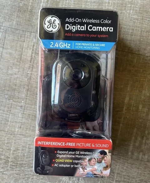 NEW Sealed GE 45256 Add-On Wireless Color Digital Security Camera 2.4GHz