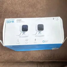 Blink Mini 1-Pack 1080p Indoor Wi-Fi Cameras, Alexa, Motion, 2-Way, White