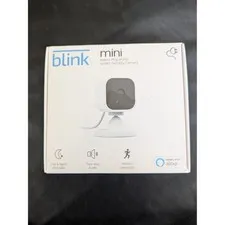 Blink Mini Indoor Plug-In HD Smart Security Camera White 1080p WiFi Alexa New