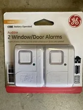 Brand New Sealed GE - 2 Indoor Window Door Alarm Sensor Model 