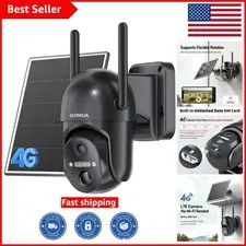 Wireless 4G LTE Solar Security Camera - 2K Night Vision for Complete Control