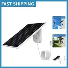 Monocrystalline Solar Panel for Security Cameras - Lead-Free, 5V USB-C