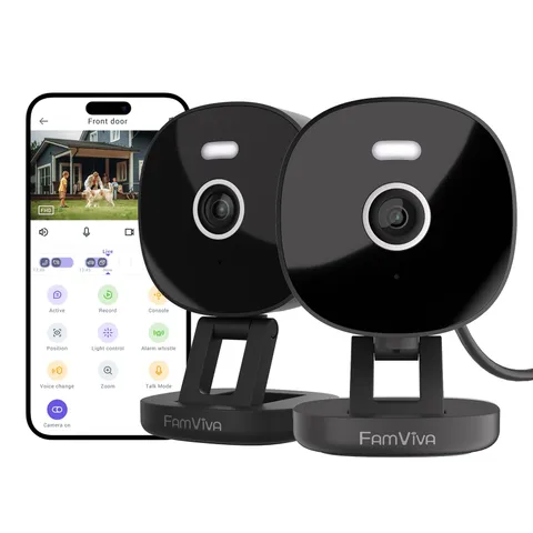 2K Wired, Outdoor/Indoor for Home, Pet, Baby, Nanny, IP65 Waterproof Color Ni...