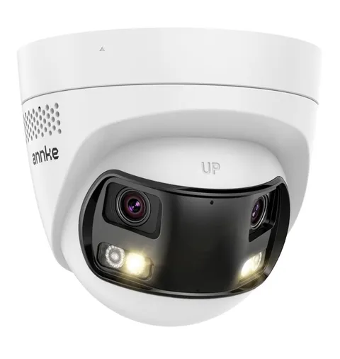ANNKE FCD800 PoE Security Camera Outdoor with Dual-Lens 180° Filed of View, 8MP 