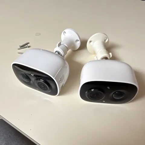 2-Pack Wireless IP/Network Surveillance Cameras White Indoor/Outdoor Color