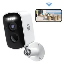 TOPVISION 3MP Wireless Security Camera Night Vision Two-Way Audio 2.4G Wi-Fi