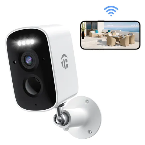 TOPVISION 3MP Wireless Security Camera Night Vision Two-Way Audio 2.4G Wi-Fi