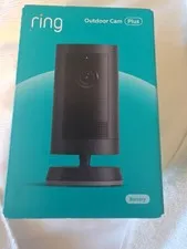 Ring Outdoor Cam Plus Battery 2K HD Smart Security Camera - Black