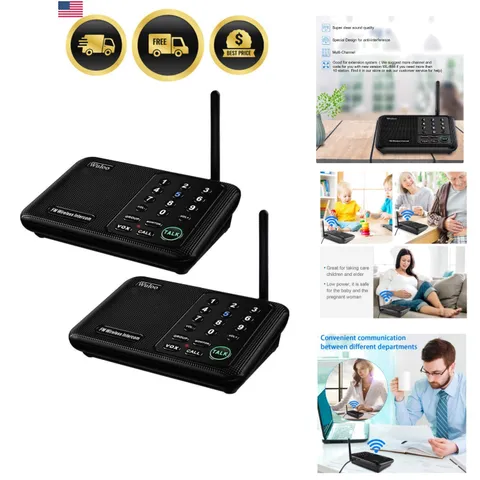 Intercoms Wireless for Home 1 Mile 5280 Feet Range 10 - Channel, Wireless Hom...