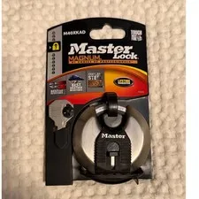 Master Lock Magnum M40XKAD 2-3/4in Discus Padlock Stainless Steel Shrouded Keyed