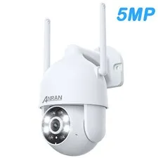 Refurbished 2Pack 5MP Wireless Security Cameras WiFi Pan/Tilt Outdoor 2Way Audio