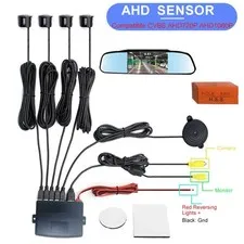 Factory CVBS AHD Video Parking Sensor 4-Probe Car Reverse Radar Buzzer Monitor A