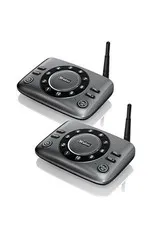 2 Pack, Wuloo Wireless Intercom System 4 Pack Full Duplex 5280ft Range