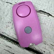 Streetwise Security Panic Alarm Pink LED Light Keys Clip Personal Safety New