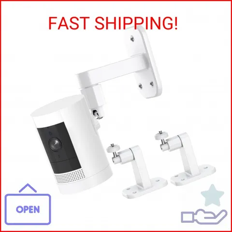 2Pack Ring Camera Wall Mount,Compatible with Ring Outdoor Cam Plus/Stick Up Cam