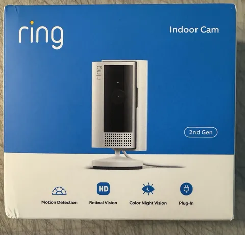 Ring Indoor Cam 2nd Gen Plug-In 1080p HD WiFi Security Camera White Ships Free