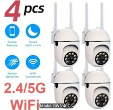 4 Pack WiFi Security Cameras 2.4/5G Wireless Outdoor Indoor Home Camera Night...
