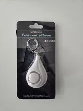 📢 SafeSound Personal Alarm📣 Keyring~White~Original Name Brand~Safe Sound~125DB