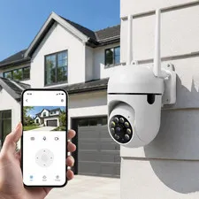 Wireless Waterproof Outdoor Security Camera, 3MP 1296P Wifi Camera with Color Ni