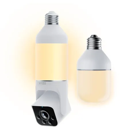 WYZE Bulb Cam 2K HD Wireless Outdoor Indoor Security Camera 800 Lumen LED E26