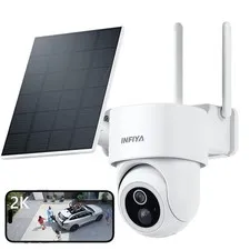 INFIYA L1 Solar Camera 2K Wireless Outdoor WiFi Motion Detection Night Vision