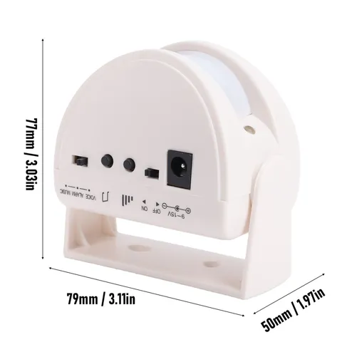 Wireless Infrared Doorbell Compact Motion Sensor Alarm For Indoor Use Excellent