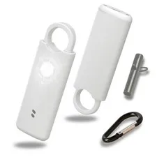 Metal Personal Alarm for Women (Silver) – 140dB Self Defense Safety Alarm Key...