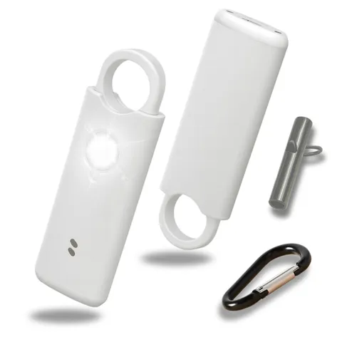 Metal Personal Alarm for Women (Silver) – 140dB Self Defense Safety Alarm Key...