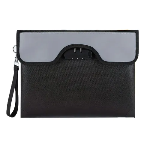5200°F Fireproof Document Bag with Lock,Upgraded Fireproof Bag with Zipper/Re...