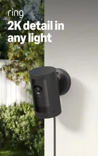 Outdoor Cam Plus, Plug-In (Newest Model), Home or Business Security, Wide-Angle