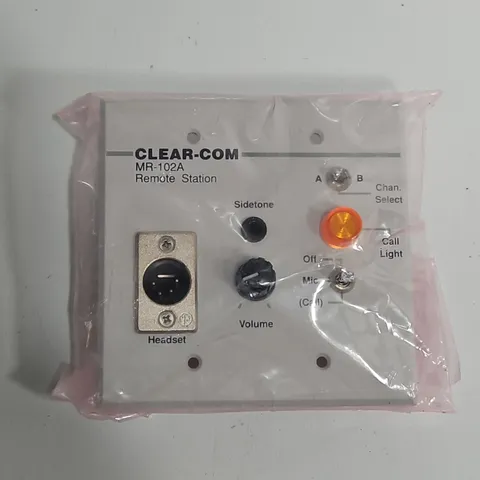 New SEALED Clear-Com MR-102A Two Channel Remote Intercom Headset Station