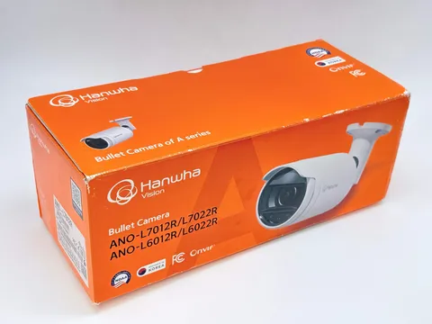 Hanwha Vision ANO-L7012R 4MP Outdoor Bullet Network Security Camera Open Box