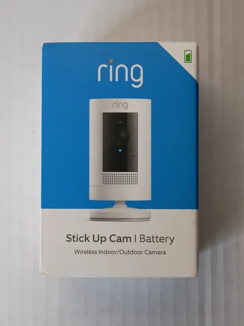 NEW/SEALED! / Ring Stick Up Cam Battery Wireless Outdoor/Indoor Camera White