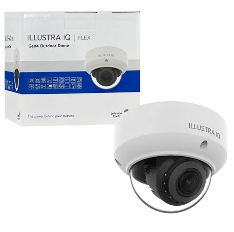 Illustra IQ Flex Gen4 5MP Outdoor Mini Dome Security Camera PoE EdgeAI IP67 IK10