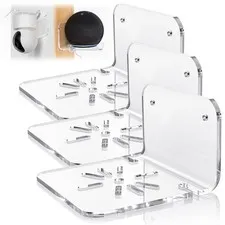 Acrylic Small Wall Shelf Set of 3 for Security Cameras, Speakers, Baby Monito...