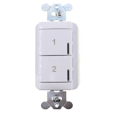 SENSOR SWITCH NPODM-2S-WH NLIGHT WALLPOD PUSH-BUTTON SCENE CONTROL, WHITE
