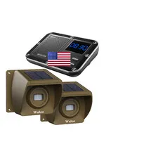 Wuloo Solar Driveway Alarm Wireless Outside 1800Ft Range Outdoor Motion