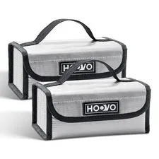 2 PCS Lipo Battery Bag Fireproof Explosionproof Storage Protector Guard