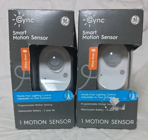 GE Cync Smart Motion Sensor Wire Free White New Flexible Mounting Hands Free (2)