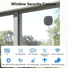 Wansview Window Camera WIFI6 Wired Security Camera System Indoor Camera 2K