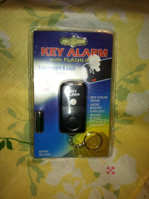 Key alarm with flashlight