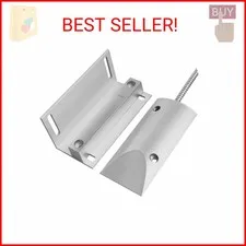 WESUA Magnetic Switch Alarm Sensor Overhead Garage Door Contacts with L Bracket
