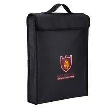 Double Sided Fireproof Bag Fire Resistant Pouch Money Safe For Home Office New