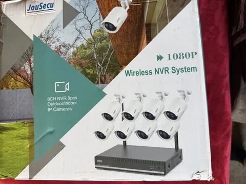 JouSecu Wireless Wi-Fi 8CH NVR 8 IP Cams 1080p 2TB Night Vision System